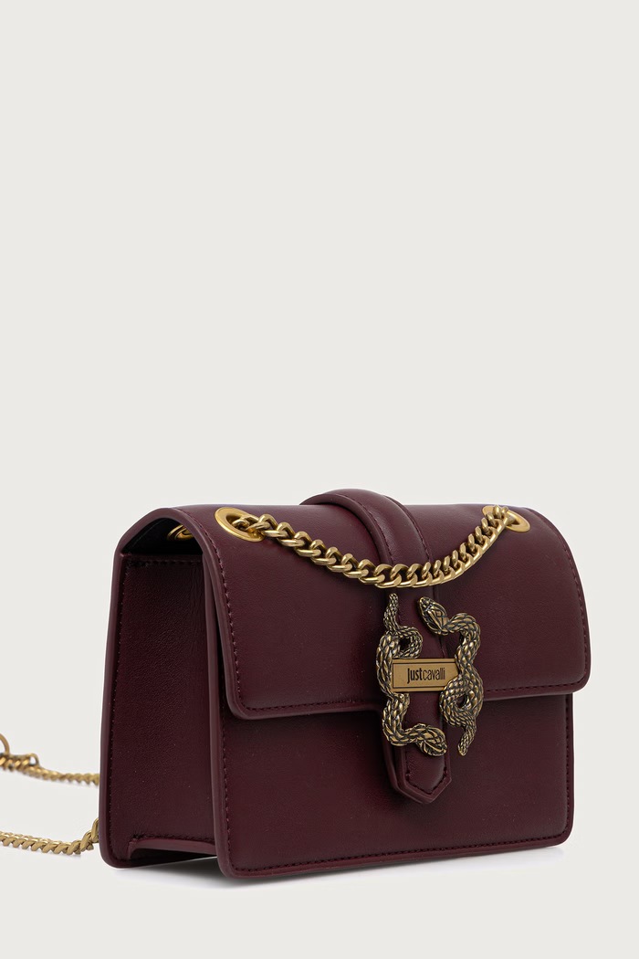 Just Cavalli torebka crossbody damska z imitacji skóry 81RA4BA3.ZSA89 bordowy AW26