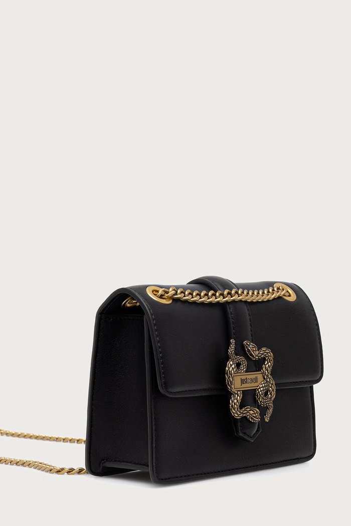 Just Cavalli torebka crossbody damska z imitacji skóry 81RA4BA3.ZSA89 czarny AW26