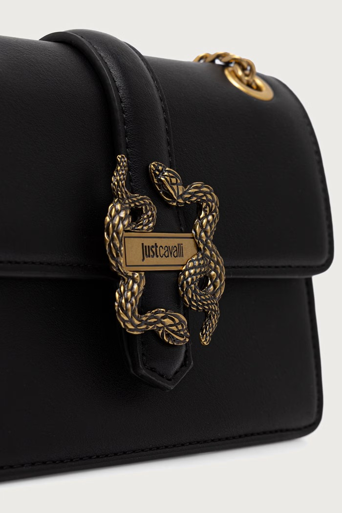 Just Cavalli torebka crossbody damska z imitacji skóry czarny 81RA4BA3.ZSA89