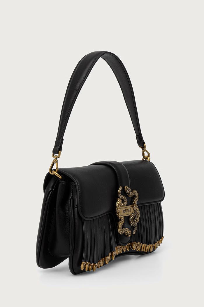 Just Cavalli Torebka crossbody damska z imitacji skóry 81RA4BA1.ZSE73 czarny AW26