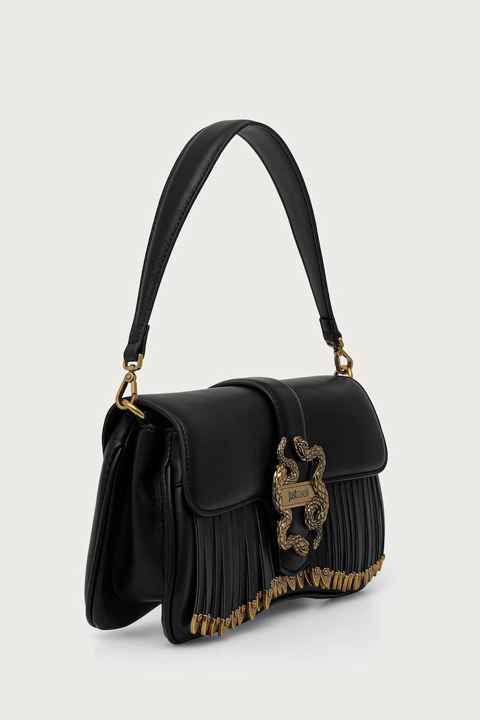 Just Cavalli Torebka crossbody damska z imitacji skóry 81RA4BA1.ZSE73 czarny AW26