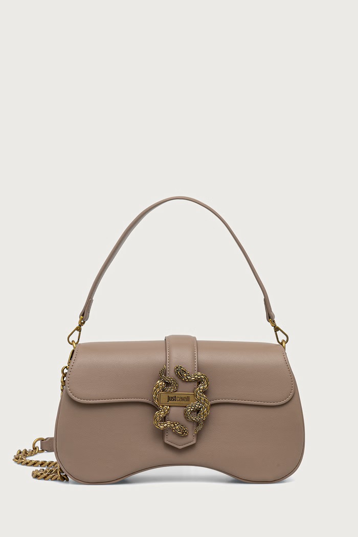 Just Cavalli torebka crossbody damska z imitacji skóry beżowy 81RA4BA1.ZSA89