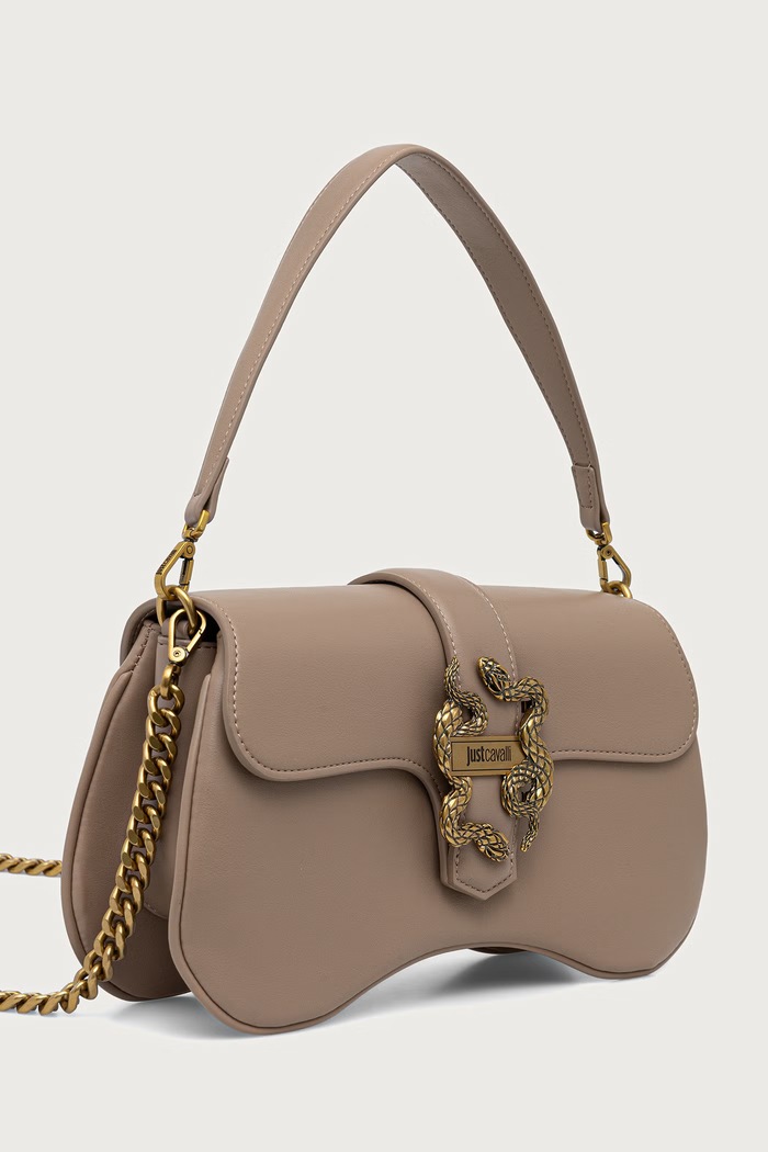 Just Cavalli torebka crossbody damska z imitacji skóry 81RA4BA1.ZSA89 beżowy AW26