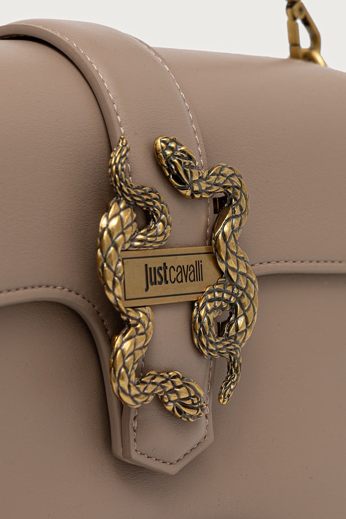 Just Cavalli torebka crossbody damska z imitacji skóry beżowy 81RA4BA1.ZSA89