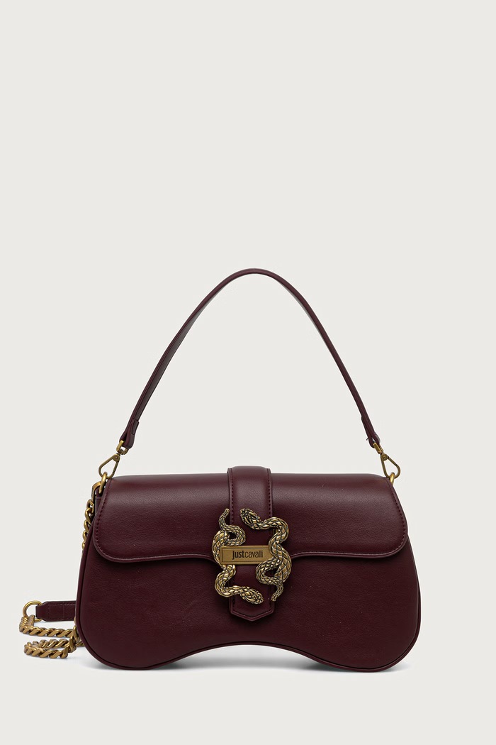 Just Cavalli torebka crossbody damska z imitacji skóry bordowy 81RA4BA1.ZSA89