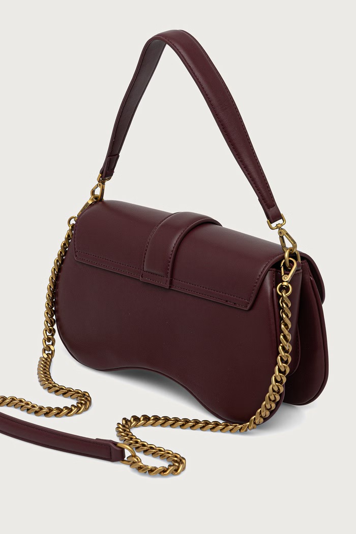 Akcesoria Just Cavalli torebka crossbody damska z imitacji skóry 81RA4BA1.ZSA89 bordowy
