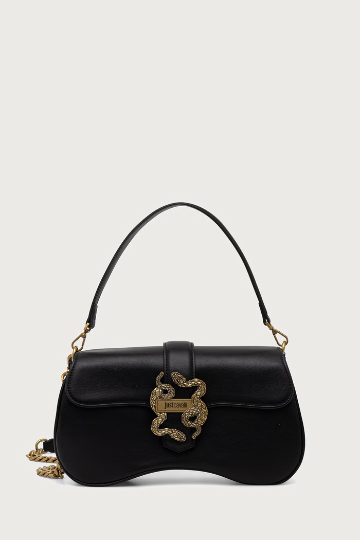 Just Cavalli torebka crossbody damska z imitacji skóry czarny 81RA4BA1.ZSA89