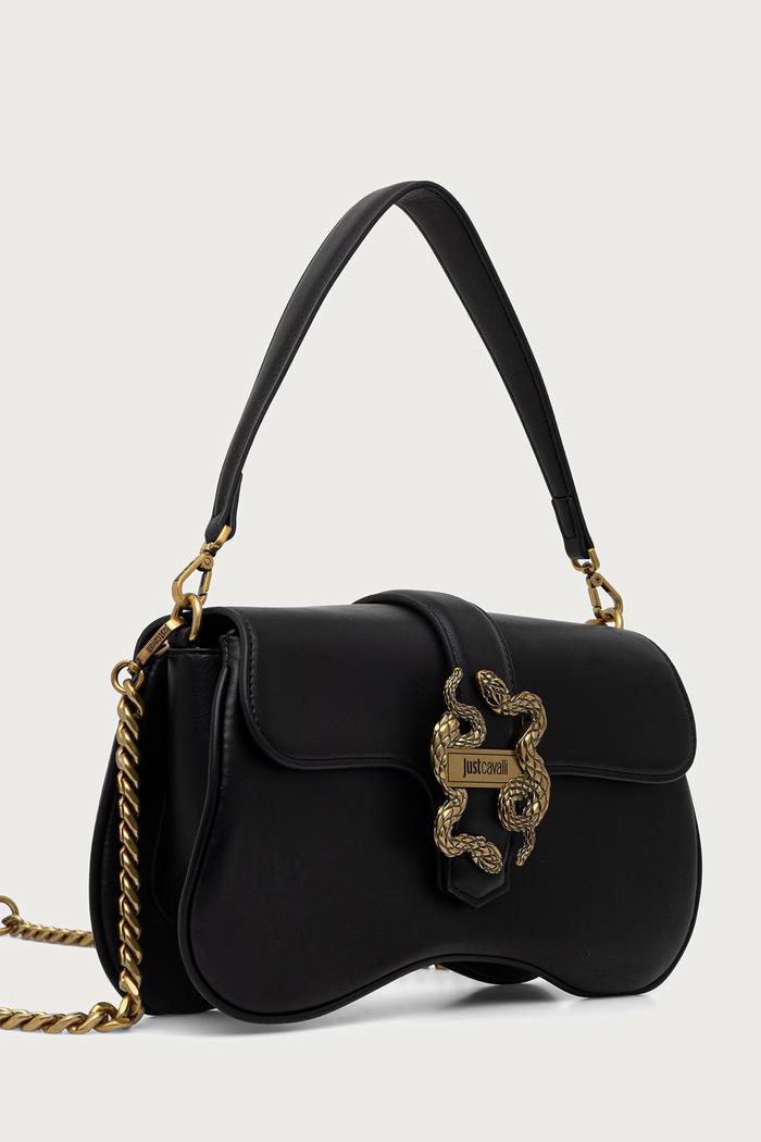 Just Cavalli torebka crossbody damska z imitacji skóry 81RA4BA1.ZSA89 czarny AW26