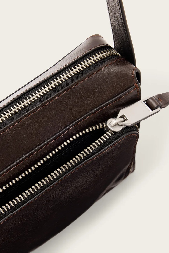 Torebka damska skórzana MARLO AllSaints brązowy W206XF