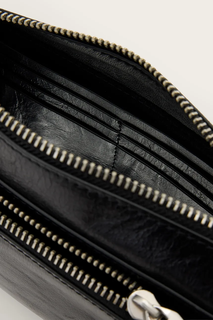 Torebka damska skórzana MARLO AllSaints czarny W206XF