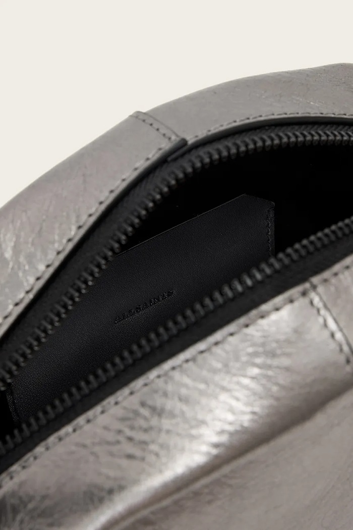 Torebka crossbody damska skórzana EFFIE AllSaints W179XF srebrny