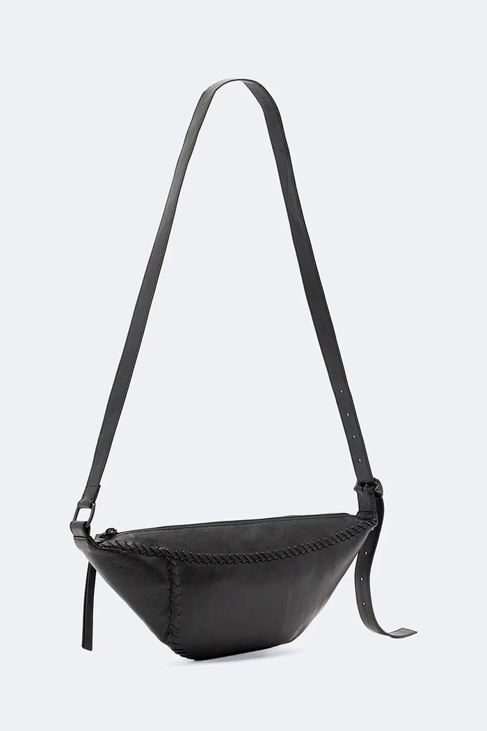 AllSaints Torebka crossbody dziecięca skórzana ESME W232XF czarny AW26
