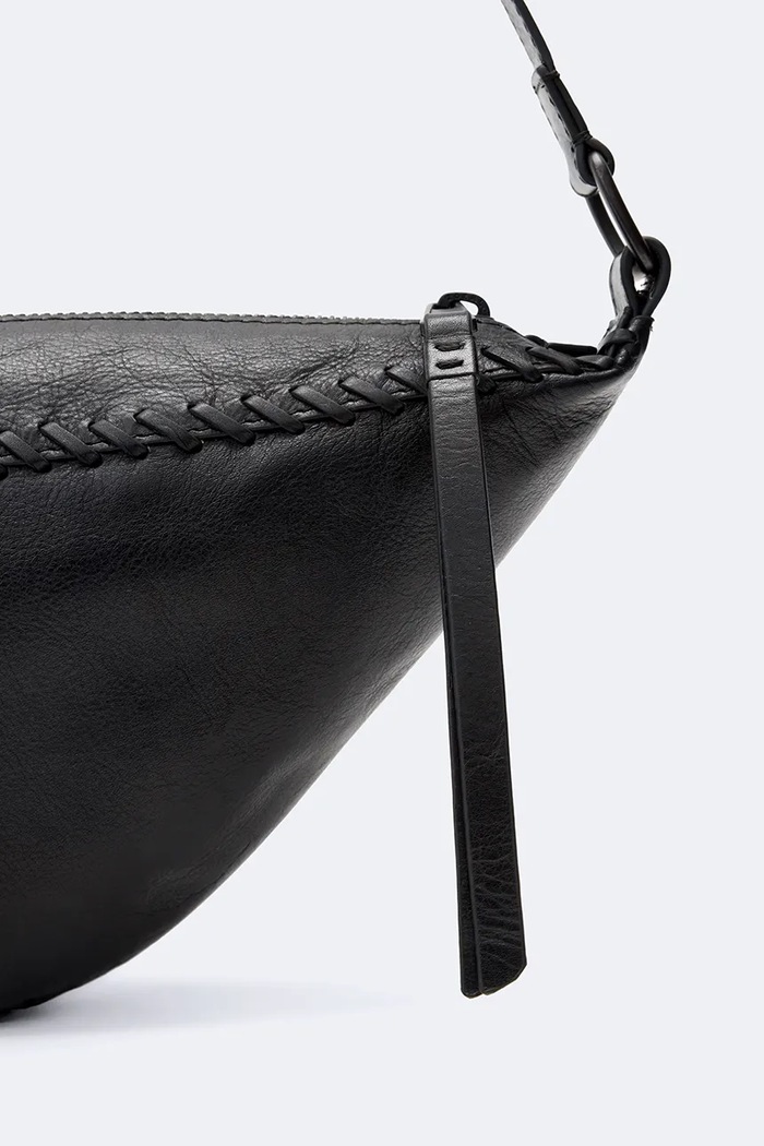 Torebka crossbody dziecięca skórzana ESME AllSaints W232XF czarny