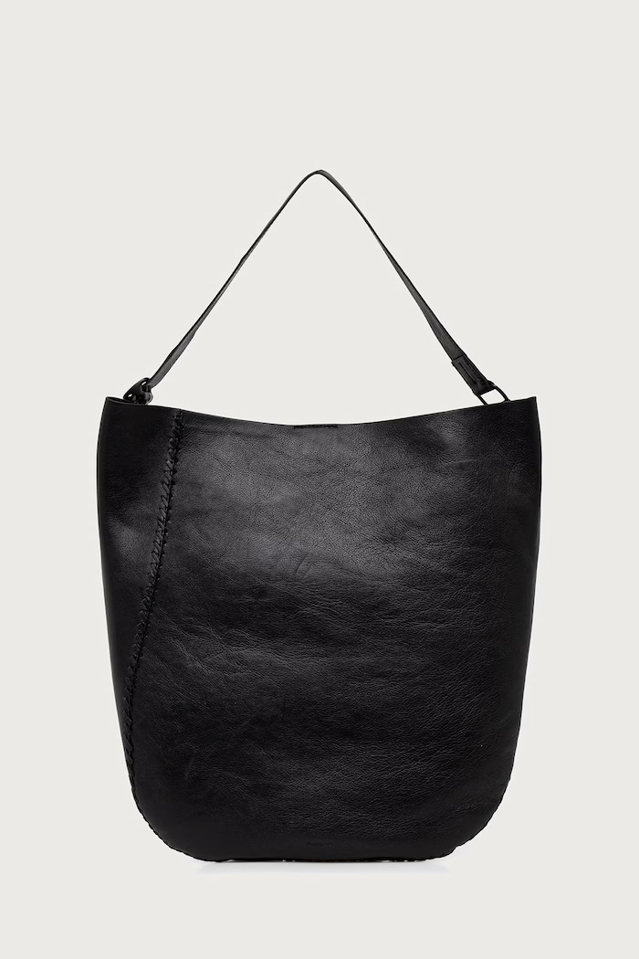 AllSaints Torebka crossbody damska skórzana ESME czarny W187XF