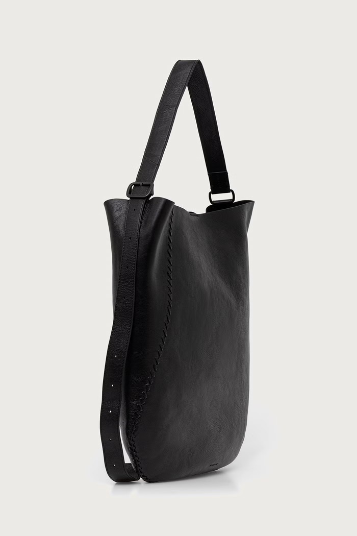 AllSaints Torebka crossbody damska skórzana ESME W187XF czarny AW26