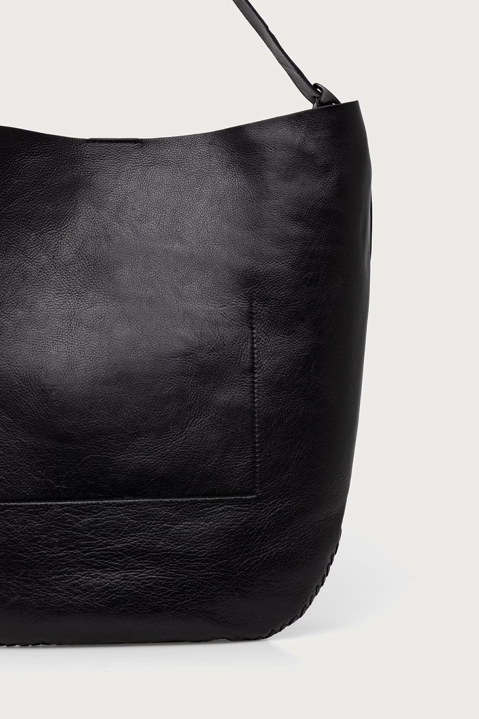 Akcesoria AllSaints Torebka crossbody damska skórzana ESME W187XF czarny