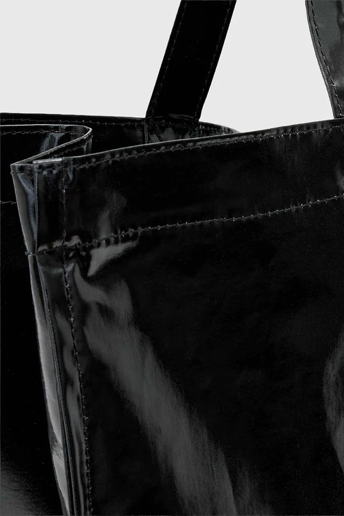 Torebka shopper damska z imitacji skóry ALLSAINTS AllSaints W181XF czarny