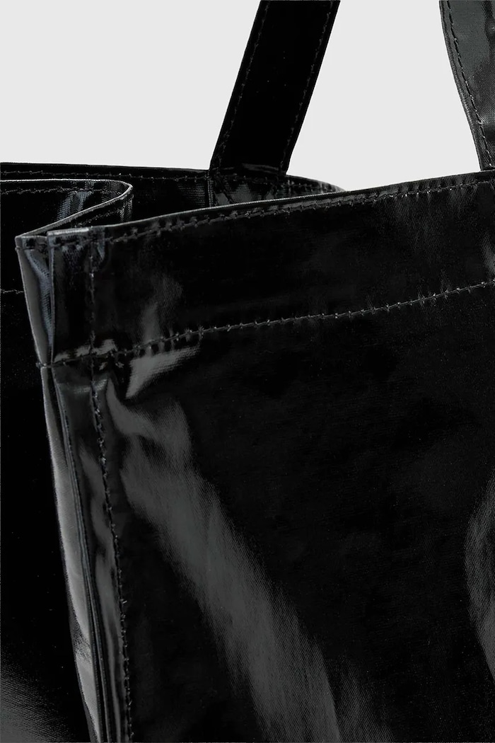 Torebka shopper damska z imitacji skóry ALLSAINTS AllSaints W181XF czarny