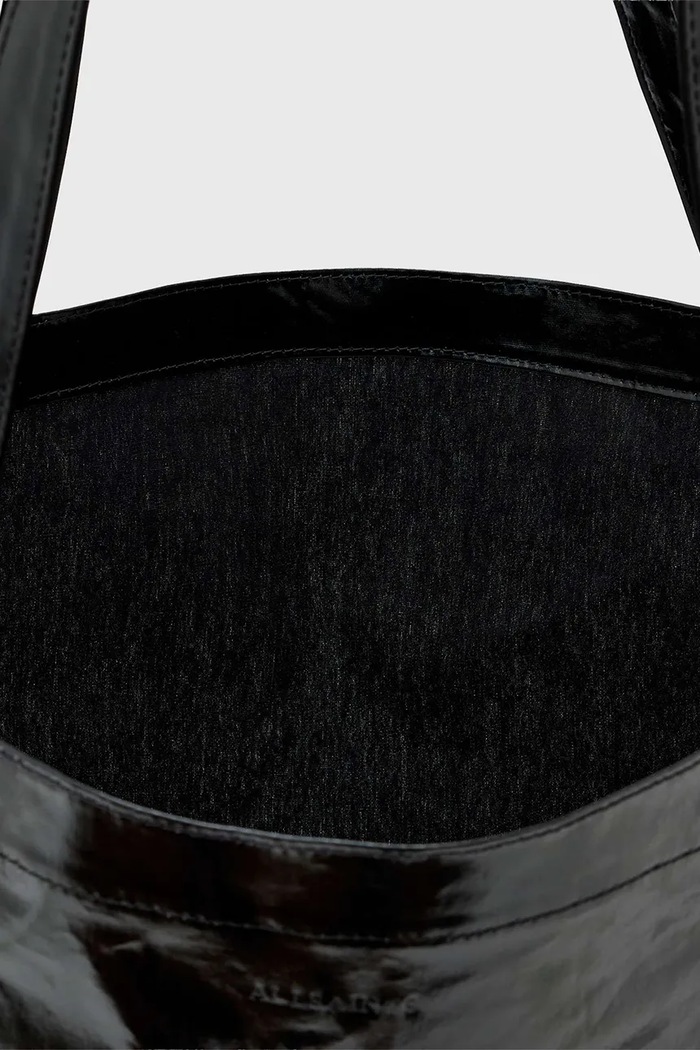 Torebka shopper damska z imitacji skóry ALLSAINTS AllSaints czarny W181XF