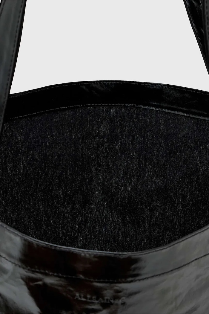 Torebka shopper damska z imitacji skóry ALLSAINTS AllSaints czarny W181XF