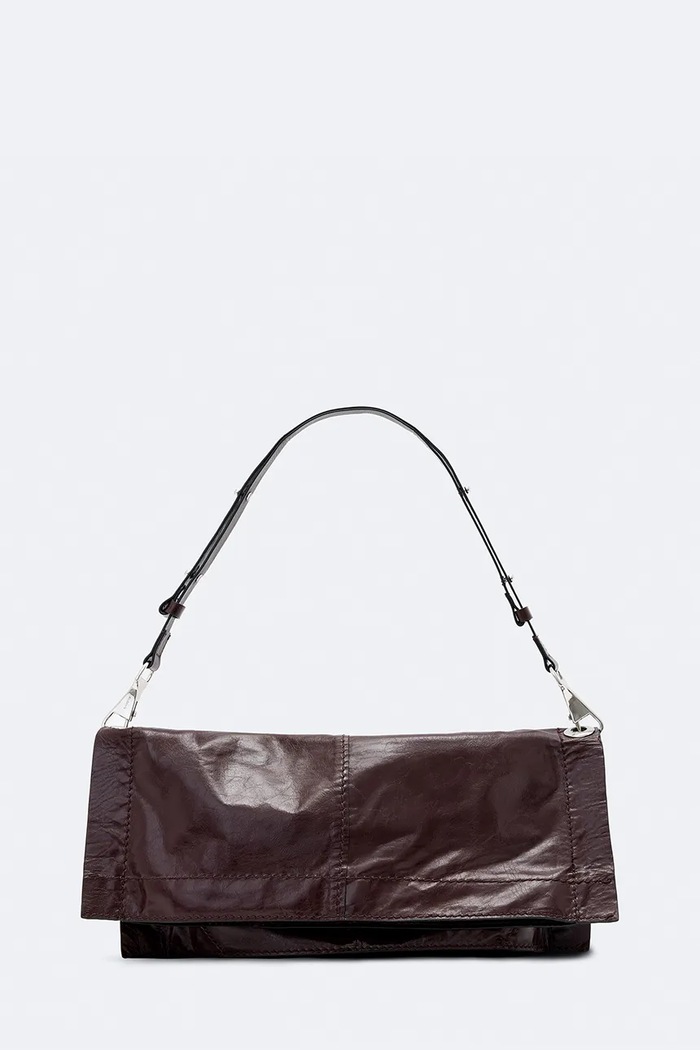 AllSaints Torebka crossbody damska skórzana LUTECE brązowy W176XF