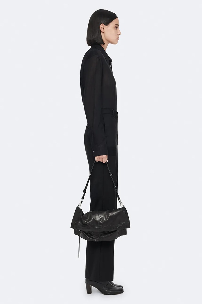 Torebka crossbody damska skórzana LUTECE AllSaints czarny W176XF