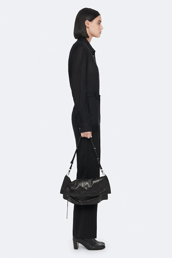 Torebka crossbody damska skórzana LUTECE AllSaints czarny W176XF
