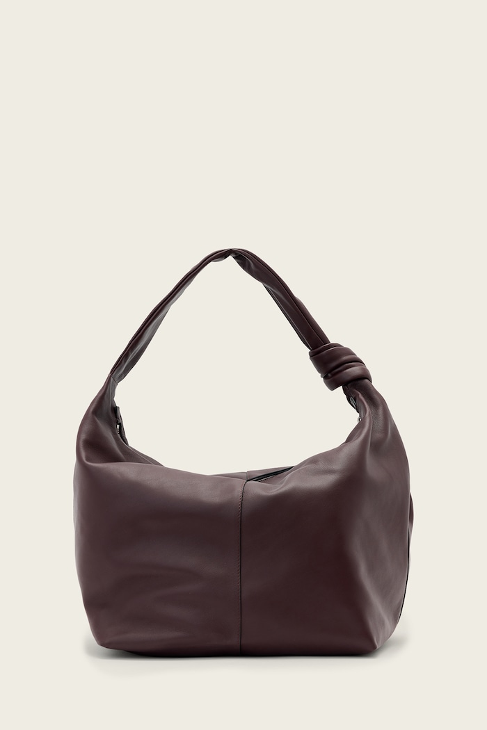 AllSaints Torebka damska skórzana EFFIE bordowy W162XF