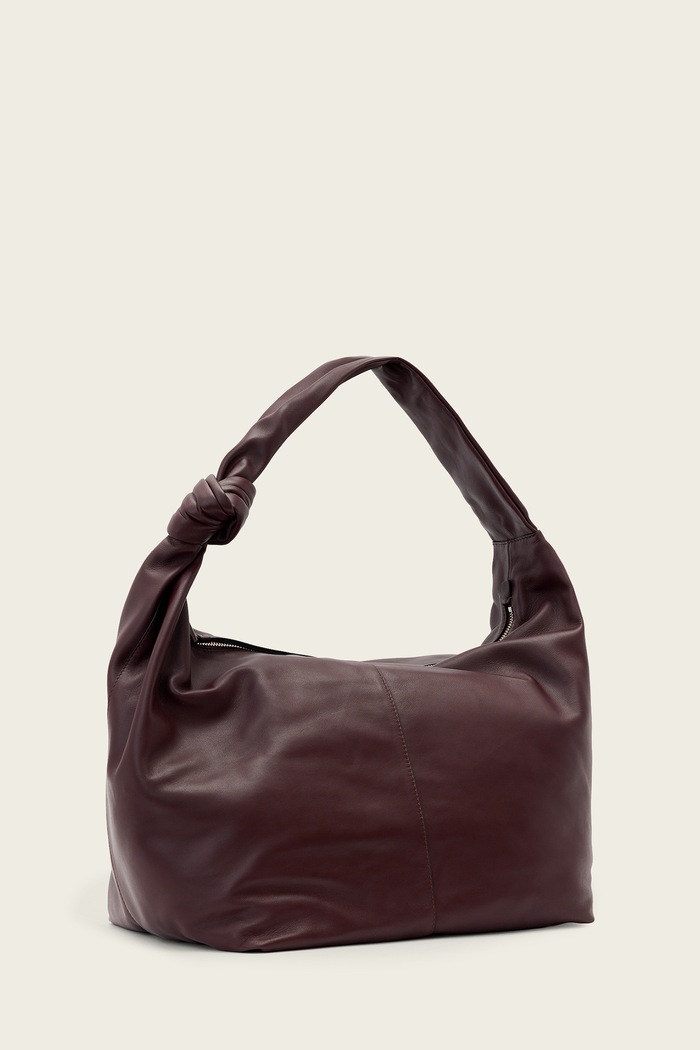 AllSaints Torebka damska skórzana EFFIE W162XF bordowy AW26
