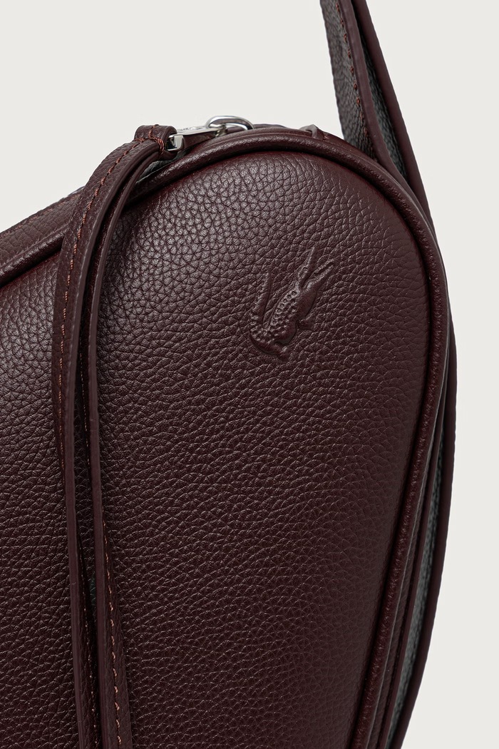 Torebka crossbody damska skórzana Lacoste NU5463FP.T71 brązowy