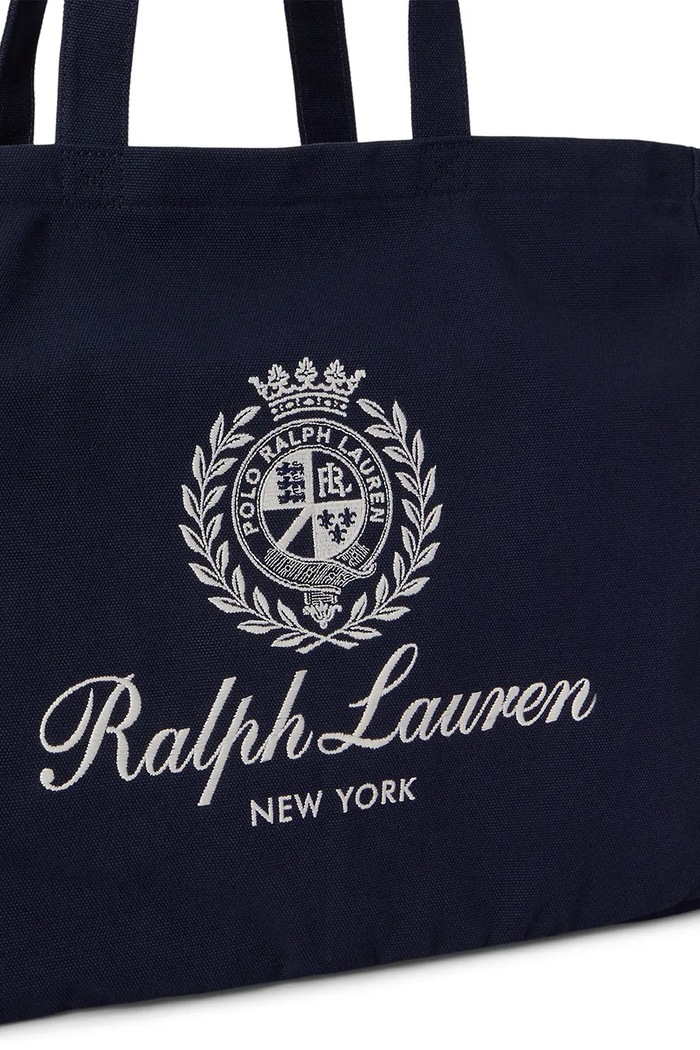 Polo Ralph Lauren torba materiałowa damska bawełniana granatowy 405P16989