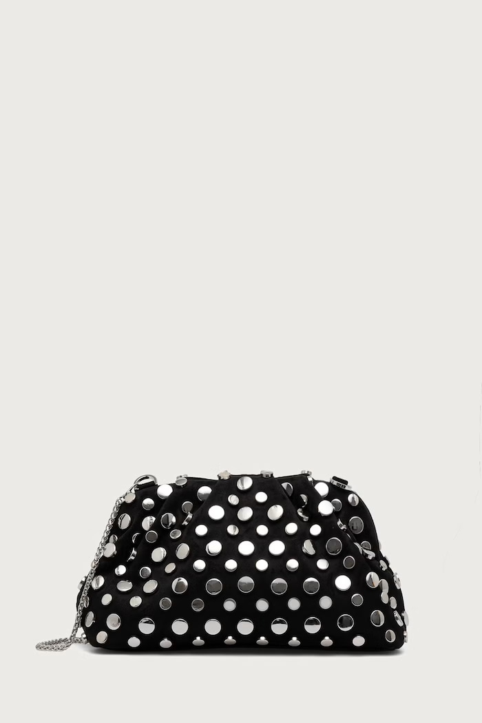 Marella Crossbody kabelka dámska z imitácie semišu MLLGHIA čierna 2623516177200