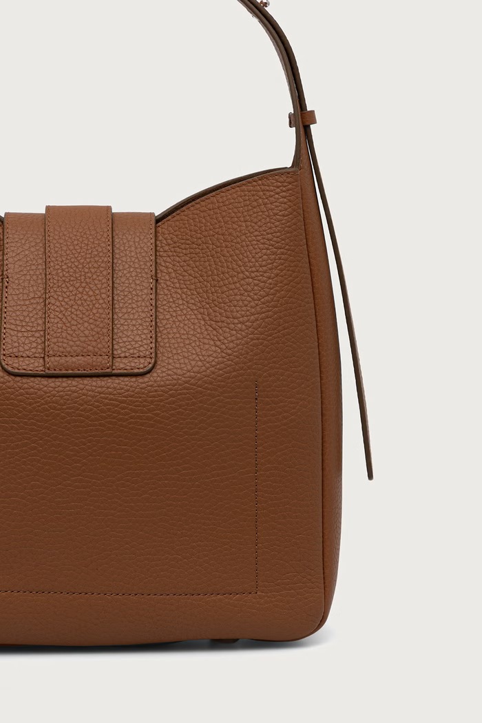 Akcesoria Hogan Torebka shopper damska skórzana KBW01XS0200TH1 brązowy