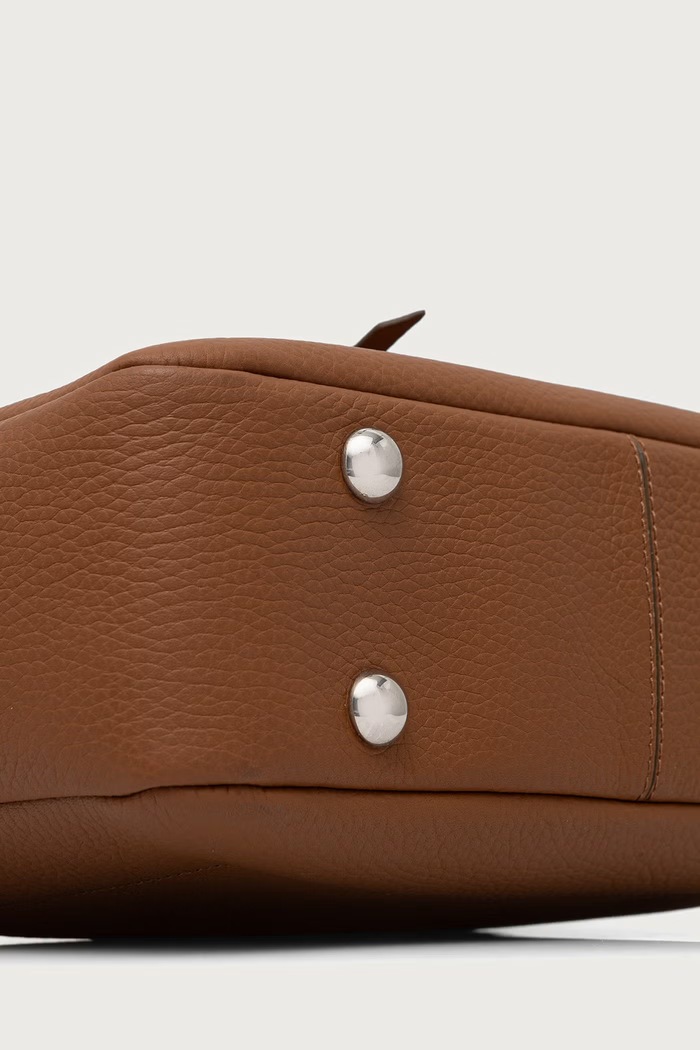 Torebka shopper damska skórzana Hogan KBW01XS0200TH1 brązowy