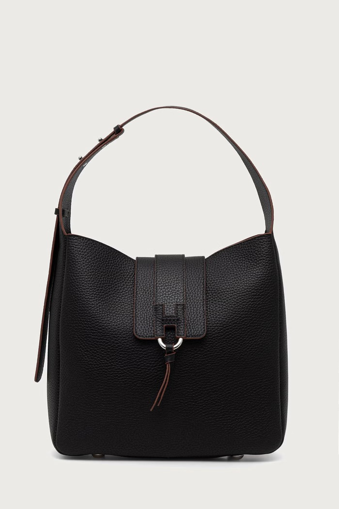 Hogan Torebka shopper damska skórzana czarny KBW01XS0200TH1