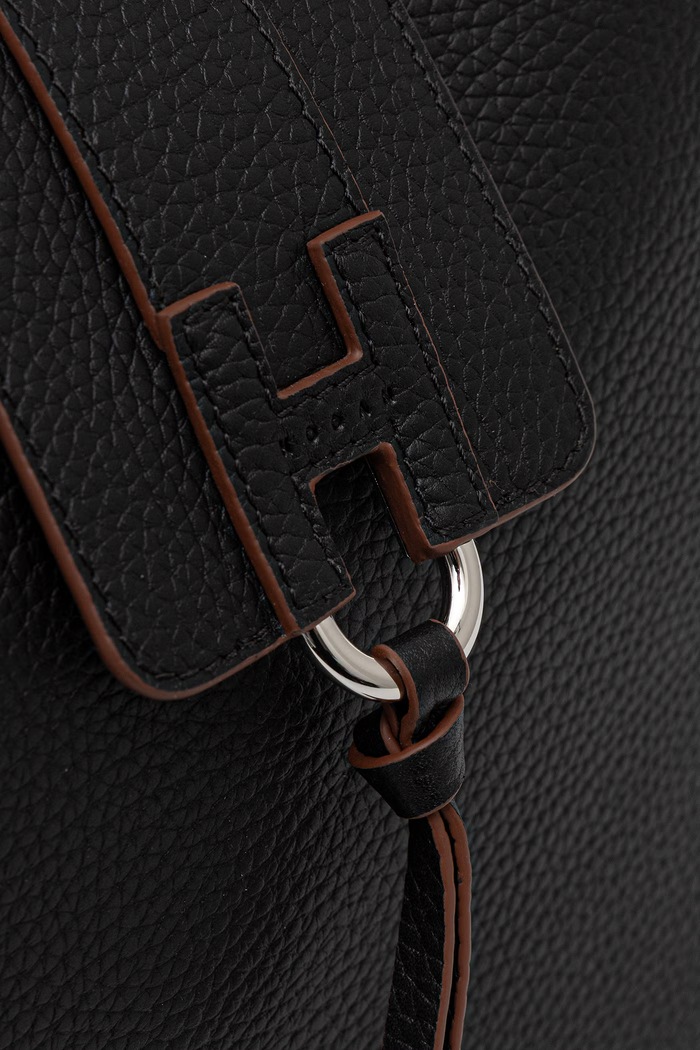 Torebka shopper damska skórzana Hogan czarny KBW01XS0200TH1