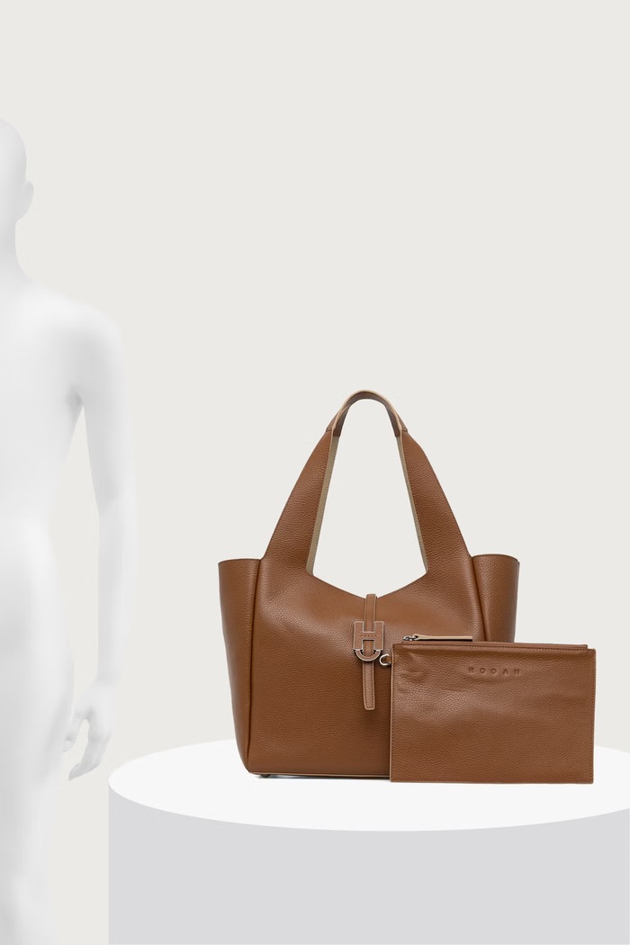 Hogan Torebka shopper damska skórzana KBW01XA0300QVD