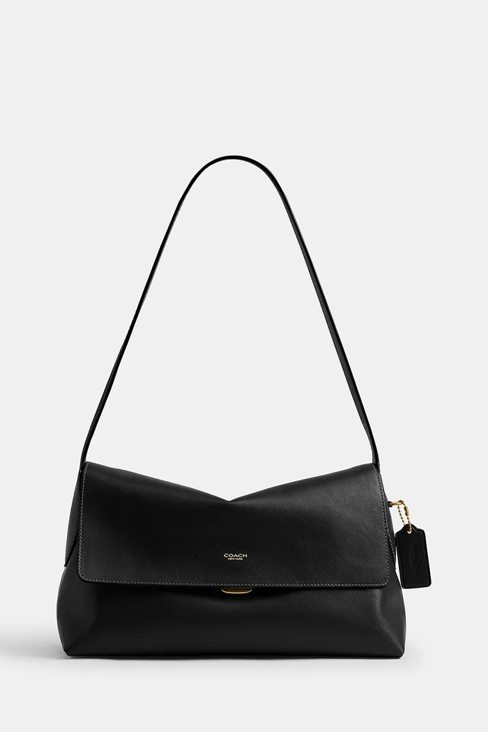 Coach torebka damska skórzana Chelsea Shoulder Bag 30 czarny CDS58