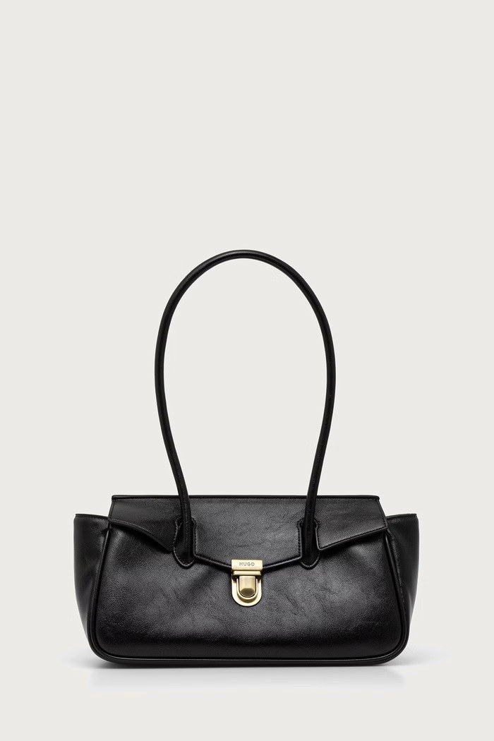 HUGO Tote torba za žene Quinley_SMShould.Bag crna 50573452