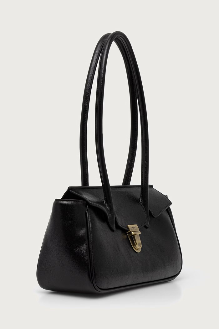 HUGO Tote torba za žene Quinley_SMShould.Bag 50573452 crna AW26
