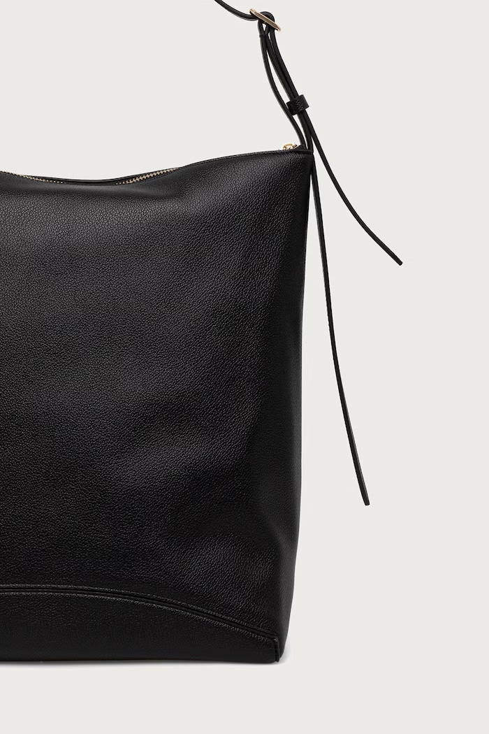 HUGO Torebka shopper damska z imitacji skóry Lucya_Hobo 50573441 czarny AW26