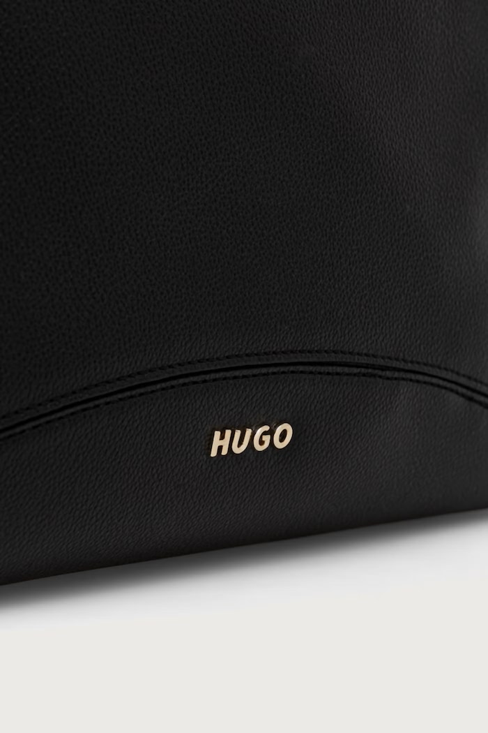 Akcesoria HUGO Torebka shopper damska z imitacji skóry Lucya_Hobo 50573441 czarny