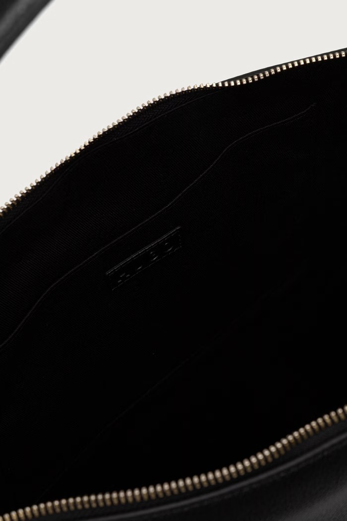 Torebka shopper damska z imitacji skóry Lucya_Hobo HUGO 50573441 czarny
