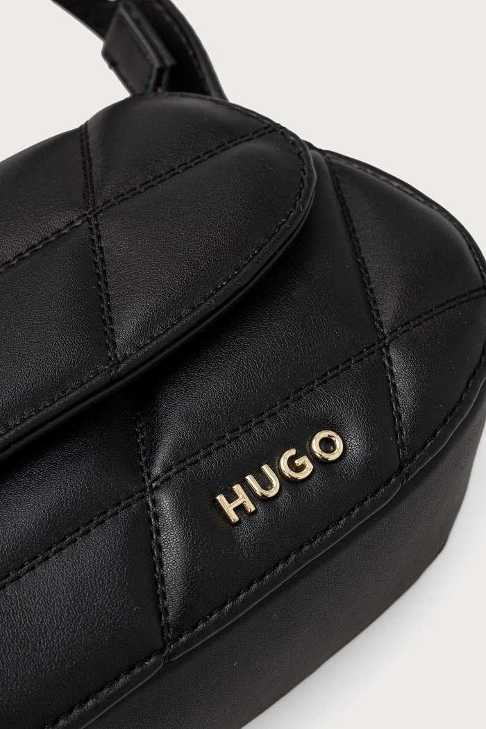 Mala torba hobo za žene od imitacije kože Yorih Q_Sh. Bag FL. HUGO 50573285 crna