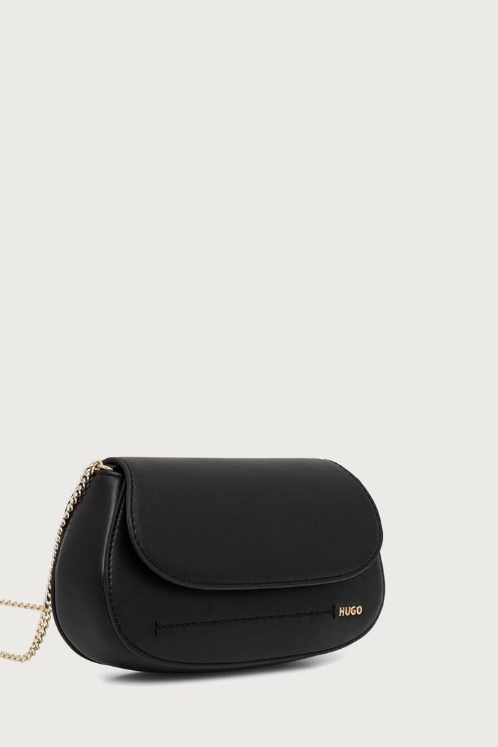 HUGO Crossbody kabelka dámska z imitácie kože Yorih_Clutch 50573275 čierna AW26