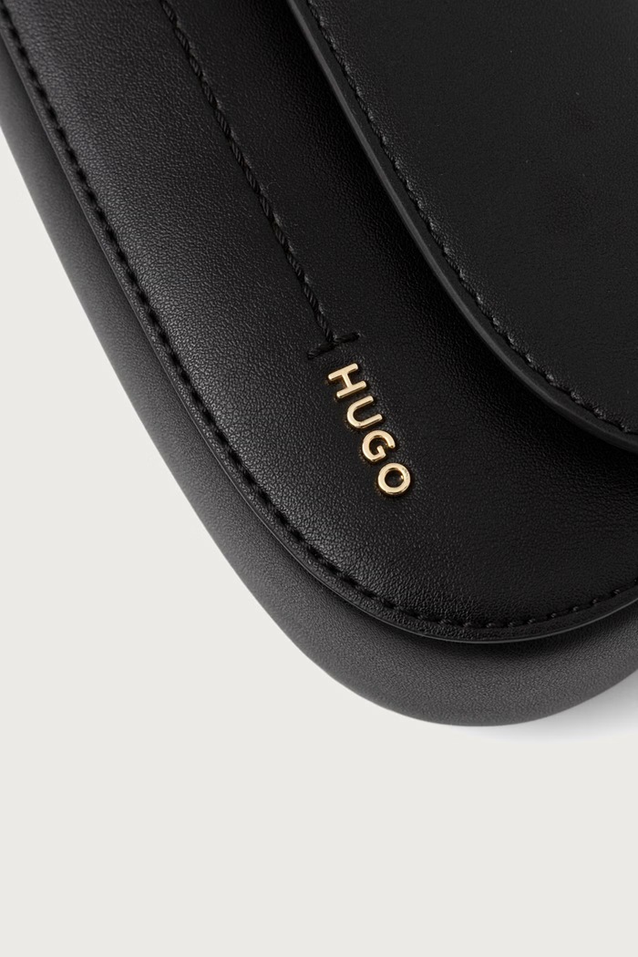 Crossbody kabelka dámska z imitácie kože Yorih_Clutch HUGO 50573275 čierna