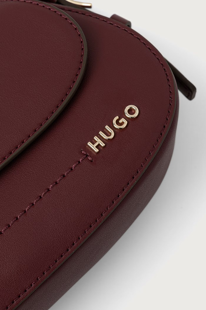 Torebka damska z imitacji skóry Yorih_Sh. Bag FL. HUGO 50573263 bordowy
