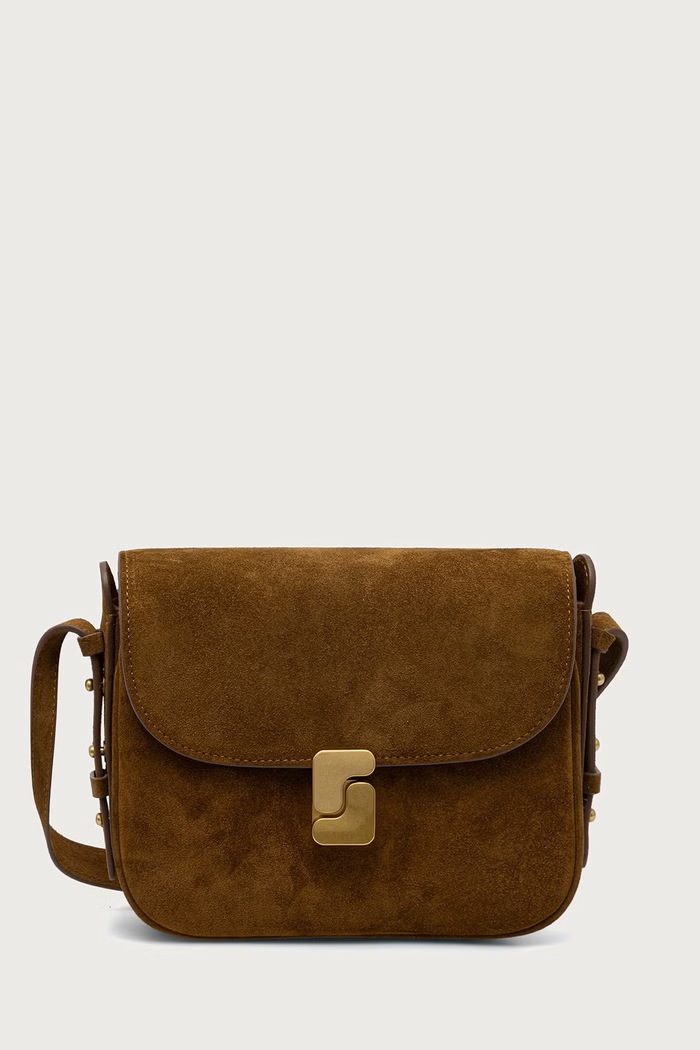 Soeur Torebka crossbody damska zamszowa BELLISSIMA MINI brązowy SEM1638BELLIMIN
