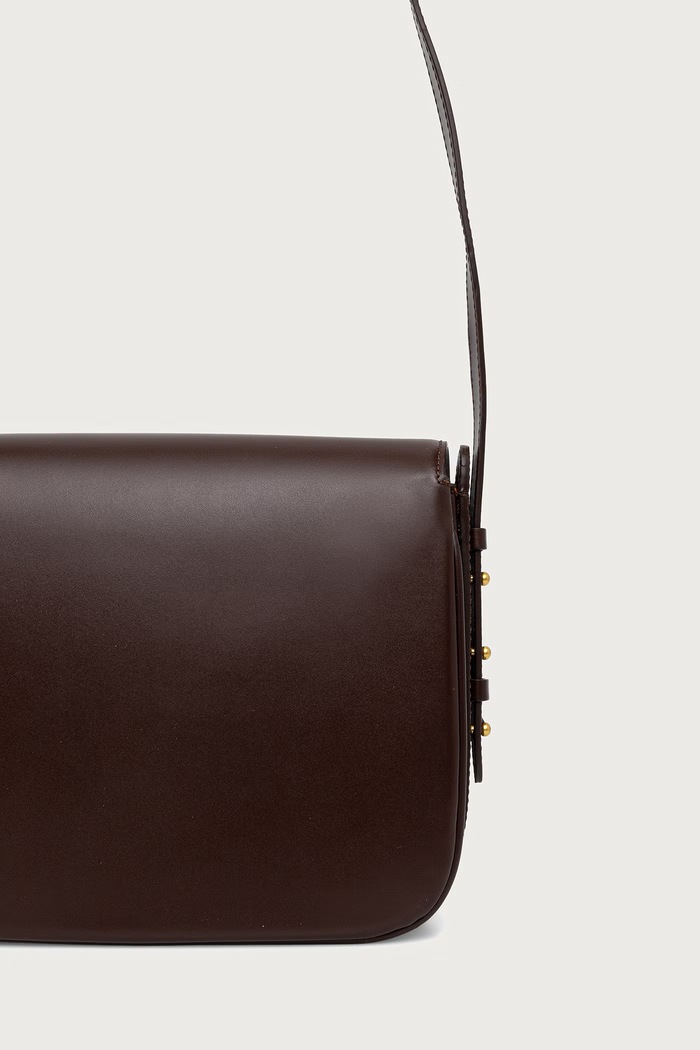 Dodatki Soeur Crossbody torbica ženska usnjena BELLISSIMA MAXI SEM1611BELLIMAX rjava