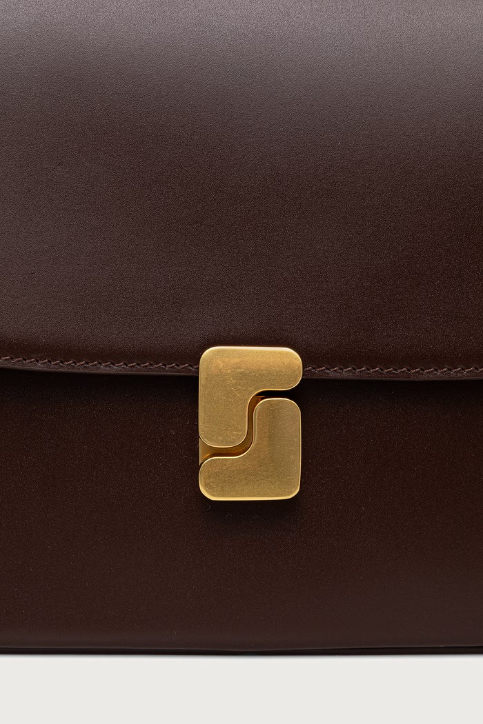 Crossbody torbica ženska usnjena BELLISSIMA MAXI Soeur SEM1611BELLIMAX rjava